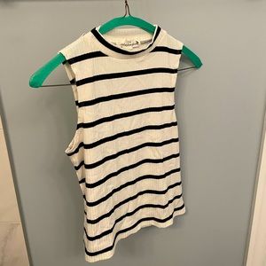 H&M Black and White Striped Tank Top